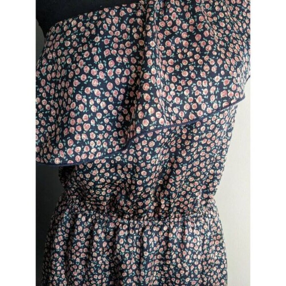 Free Generation One Shoulder Floral Dress with Ruffle - Picture 2 of 8